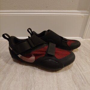 Nike Superrep Cycle Shoes Mens 10.5 Black Red Cycling Shoes